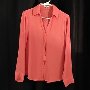 Express slim fit small button down